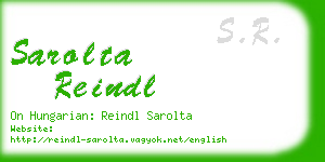 sarolta reindl business card